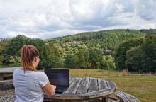 thuiswerken in de Ardennen