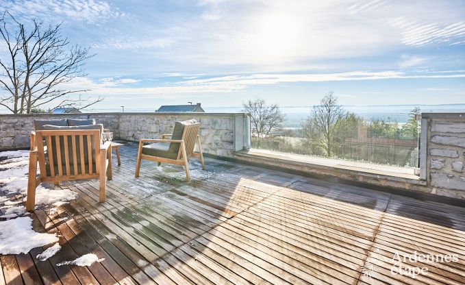 Gemtliches Ferienhaus in Houyet: absolute Ruhe fr 4 Personen mit Blick auf die Ardennen