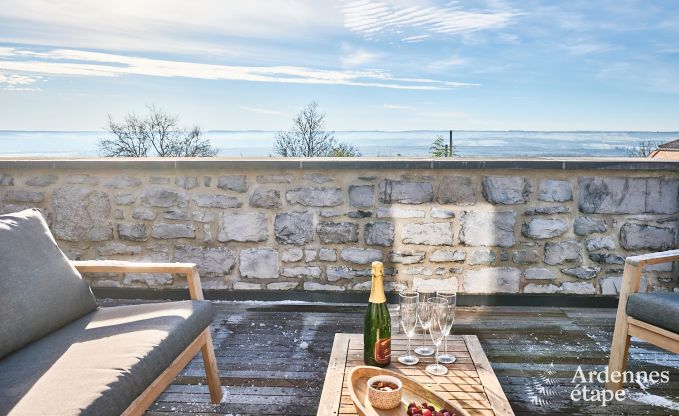 Gemtliches Ferienhaus in Houyet: absolute Ruhe fr 4 Personen mit Blick auf die Ardennen