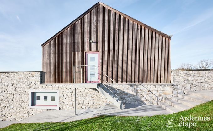 Gemtliches Ferienhaus in Houyet: absolute Ruhe fr 4 Personen mit Blick auf die Ardennen