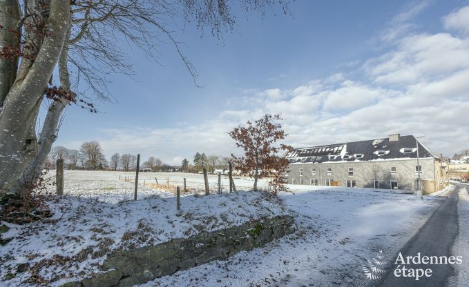 Chalet in Libramont: gerumiges Ferienhaus fr 20 Personen mit Spielzimmer, Garten und Grill in den Ardennen