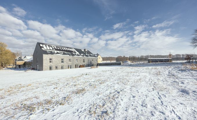 Chalet in Libramont: gerumiges Ferienhaus fr 20 Personen mit Spielzimmer, Garten und Grill in den Ardennen