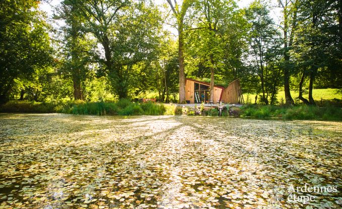 Abgelegenes Chalet am Teich in Saint-Hubert, Ardennen