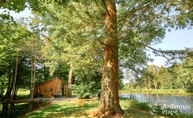 Abgelegenes Chalet am Teich in Saint-Hubert, Ardennen