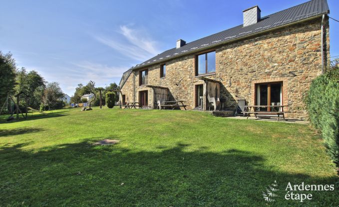 Ferienhaus in Sainte-Ode: Oase der Ruhe fr 8 Personen mit Terrasse und Garten in den Ardennen