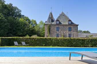 Schloss mit Pool im Garten zur Miete fr 14 Personen in Trois-Ponts