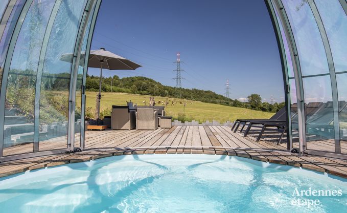 auergewhnliche Ferienwohnung Trois-Ponts 4 Pers. Ardennen Schwimmbad Wellness